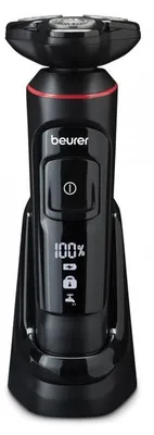 Obrázek produktu pro Elektrická holicí strojček Beurer MN8X, 60 min, magnetické upevnění, 360° hlava, rychlé nabíjení, LED, mokré/suché, USB-C, černá