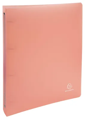 Zdjęcie produktu dla Segregator 4 ringowy Pastel PP A4 40 mm - koralowy