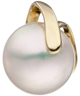 Produktbild von Anhänger aus 585 Gold Gelbgold mit 10-11mm Süßwasser Perle Perlenanhänger Damen