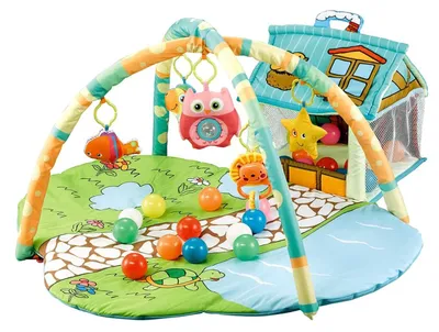 Immagine prodotto di Centro attività Moni Happy Farm JL625-1A, arco giochi 30 palline, casetta