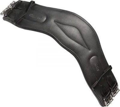 Produktbild von Kieffer Leder-Sattelgurt Ultrasoft® braun oder schwarz, Farbe:schwarz-ohne Ring, Größe:70 cm