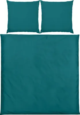 Produktbild von Erwin Müller Bettwäsche Landshut" petrol 1x 200x220 cm + 2x 80x80 cm"