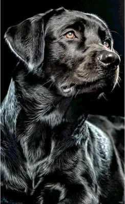 Produktbild von TPFLiving Kunstdruck LW-710 (OHNE RAHMEN) Poster - Leinwand - Wandbild - Hochauflösender Giclée-Druck, langlebig und hochwertig - Braunes Schäferhunde Paar vor schwarzem Hintergrund - Größe: 70x100cm