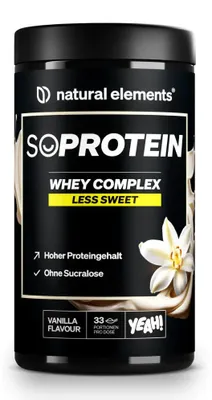 Produktbild von Whey Protein Pulver - 1000 g Pulver_für 33 Portionen / Vanille