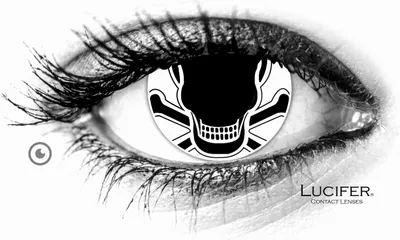 Immagine prodotto di Lenti a contatto non diottriche colorate Lucifer® Skull