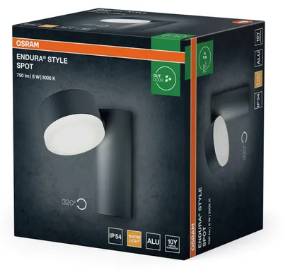 Produktbild von Gartenbeleuchtung LED verstellbar 3000 K 440 lm Modern Außenleuchte