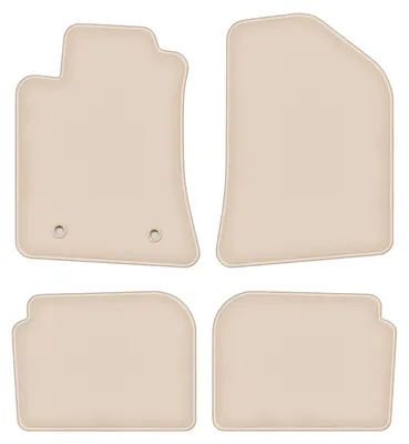 Produktbild von DURBAN Beige Velours-Fußmatten-Set für Toyota Avensis II T25 Kombi, Liftback, Limousine (2003-2009)
