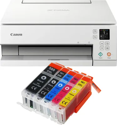Produktbild von Canon Pixma TS6351a Multifunktionsdrucker mit 5 XXL Patronen