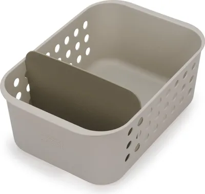 Zdjęcie produktu dla Pudełko do przechowywania z przegrodą, duże, 24 x 35,1 x 15,8 CM, plastikowe, szare - Joseph Joseph | EasyStore