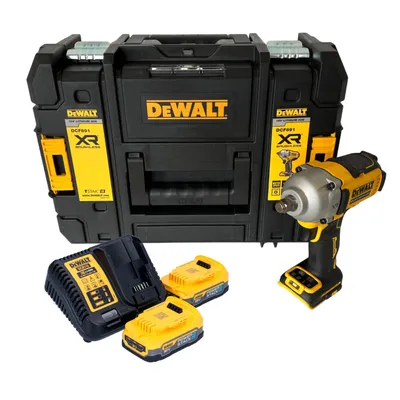 Produktbild von DeWalt DCF 891 E2T Akku Schlagschrauber 18 V 1084 Nm 1/2" Brushless + 2x Powerstack Akku 1,7 Ah + Ladegerät + TSTAK