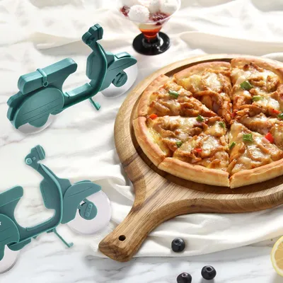 Produktbild von Pizzaschneider Motorrad - Pizza Zubehör Lingjia