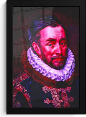 Produktbild von MuchoWow® MuchoWow® Gerahmtes Poster Wilhelm von Oranien - Adriaen Thomasz - Alte Meister 20x30 cm - Poster mit zchwarzem Bilderrahmen - Drucken - Bilder Poster im Rahmen