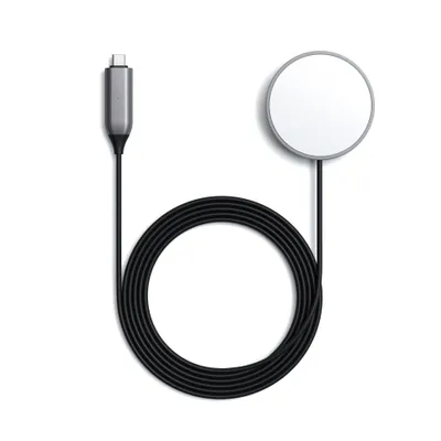 Produktbild von Satechi Magnetic Wireless Charging Cable space gray