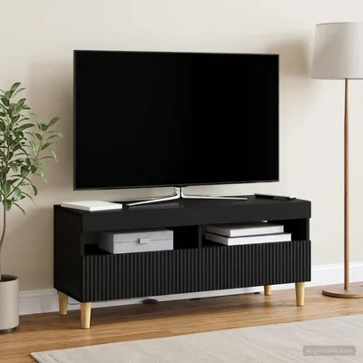 Produktbild von Möbel LED-TV-Schrank Schwarz Holzwerkstoff - TV-Schränke &16853