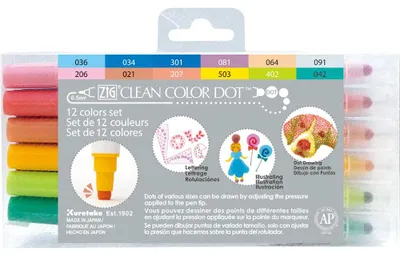 Doppelspitzen-Marker 12er Set, 0,5 mm, wasserfest, für Papier