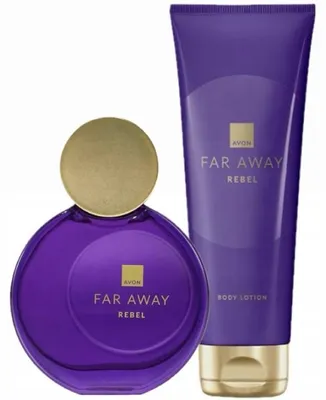 Zdjęcie produktu dla Avon zestaw Far Away REBEL perfumy i balsam