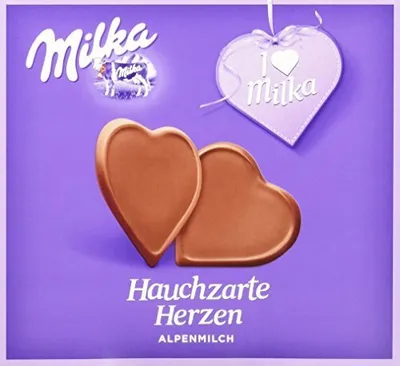 Produktbild von Milka, I love Milka, Hauchzarte Herzen, 130g, 5er Pack