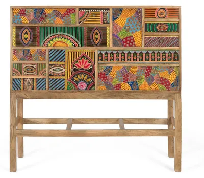 Produktbild von Holi-Konsolentisch aus Mangoholz, 105 cm x 100 cm x 35,5 cm Giner y Colomer