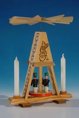 Produktbild von Minipyramide Wärmespiel Bergmänner BxH 11x13,5cm NEU