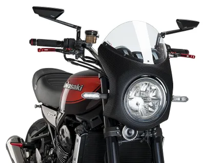 Imagen del producto de Visera semicarenada transparente Puig para Kawasaki