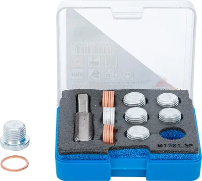 Imagen del producto de BGS 158: Kit de reparación para rosca de tapón de drenaje de aceite, M17x1.5