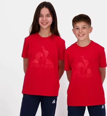 Image de Le Coq Sportif Bat N°3 T-shirt à manches courtes Rouge 14 ans Garçon Rouge 14 ans