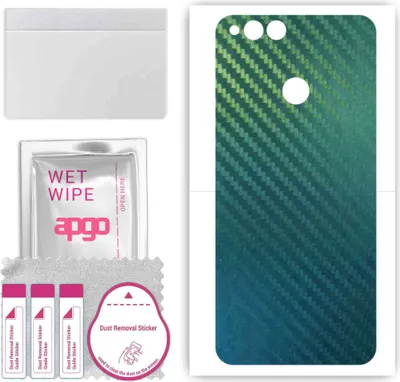 Produktbild von apgo Rückseite Schutzfolie, Skin, kompatibel mit Honor 8, Hinten Displayschutzfolie aus Vinylfolie, kratzfest, einfache Montage - Kohlenstoff-Chamäleon CAKA1