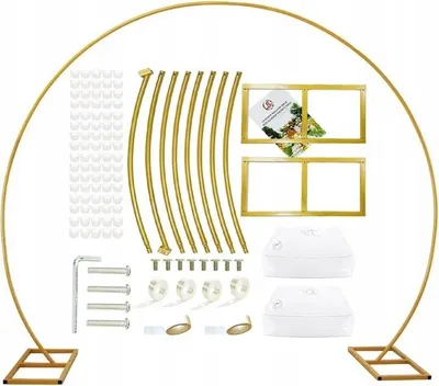 Produktbild von STAND Metallrahmen Gold 2 2x2 3m