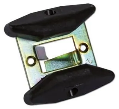 Image de cyclingcolors : Arrêt, butée inférieure pour porte de garage, épaisseur 27 mm, couleur noire
