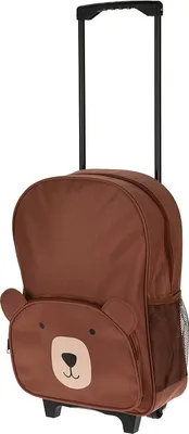 Produktbild von Detský kufor na kolieskach BEAR 29 x 40 cm hnedá KO-DG9000440hned