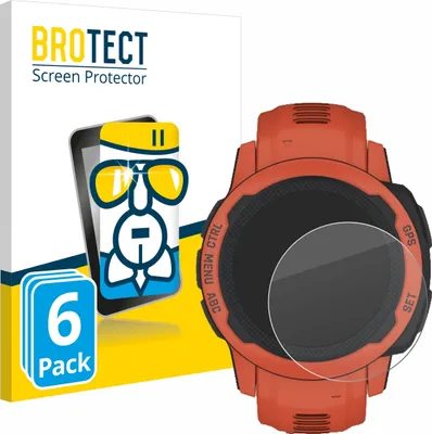 Produktbild von 6x BROTECT Schutzglas für Garmin Instinct 2S Schutzfolie Panzer Folie Glas Display Schutz klar