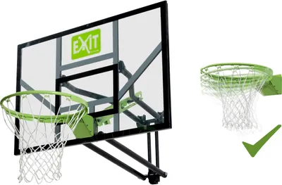 Image de EXIT Galaxy Panneau de Basket – avec Anneau Dunk & Filet – Fixation Murale – Extérieur