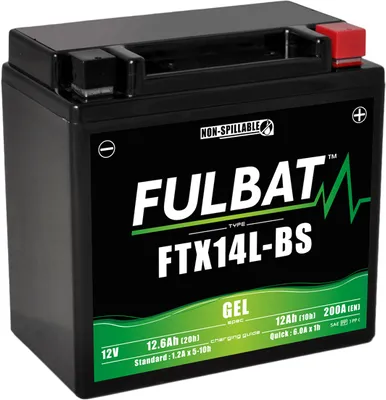 Obrázek produktu pro Baterie FULBAT FUL GEL - FTX14L-BS / YTX14L-BS (gelová, bezúdržbová)