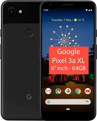 Produktbild von Google Pixel 3a XL, 15,2 cm (6"), 4 GB, 64 GB, 12,2 MP, Android 9.0, Schwarz