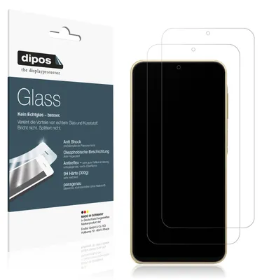 Produktbild von 2x Schutzfolie für Samsung Galaxy Buddy4 matt - Anti-Shock 9H Folie dipos Glass Kunststoffglas
