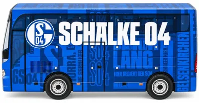 Produktbild von FC Schalke 04 Adventskalender Weihnachtskalender Mannschaftsbus S04 110 g