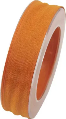 Produktbild von Webband, Schleifenband 25mm orange 20m Rolle (1m=0,45EUR) Goldina