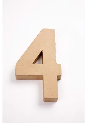 Immagine prodotto di Numero, grande, 20,5 cm, 4, 1 pz.