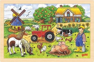 Zdjęcie produktu dla Goki 57891, 24 szt., Farma, 3 lat(a)