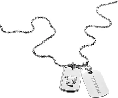 Produktbild von Diesel DX1210040 Herren Collier Edelstahl Silber 69 cm