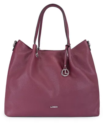 Produktbild von L.CREDI Schultertasche Umhängetasche Ebony Shopper Cherry Shade weinrot