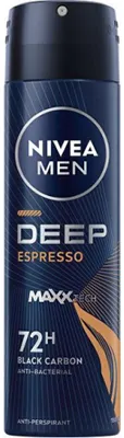 Produktbild von Nivea Deospray Men – Deep Black Carbon Espresso 150 ml