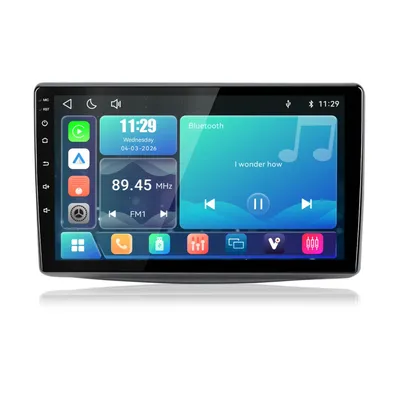 Productafbeelding van Hexinex 9-inch Linux autoradio met Carplay, geschikt voor Alfa Romeo Mito 955 (2008-2016), met WiFi, Bluetooth, stuurwielbediening (SWC), FM, RDS, DSP en USB-aansluiting (2DIN)