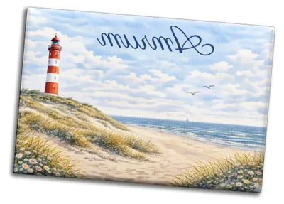 Produktbild von Souvenir Magnet Leuchtturm Amrum mit Küstenmotiv