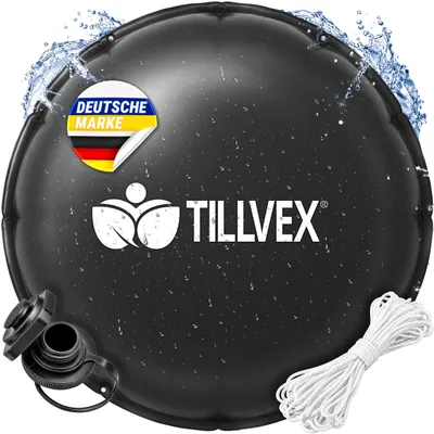 Produktbild von tillvex® Poolkissen Winter XXL Ø 5 m Rund mit 12m Seil & Reparaturkit | Luftkissen zur Poolabdeckung frost- & chlorbeständig bis -20°C | Winterkissen inkl. Schraubventil | Kissen Überwinterung Pool