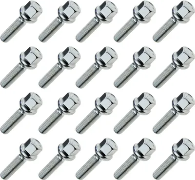 Immagine prodotto di 20x bullone ruota M12x1,50, lunghezza filettatura: 28 mm, collare sferico, SW17