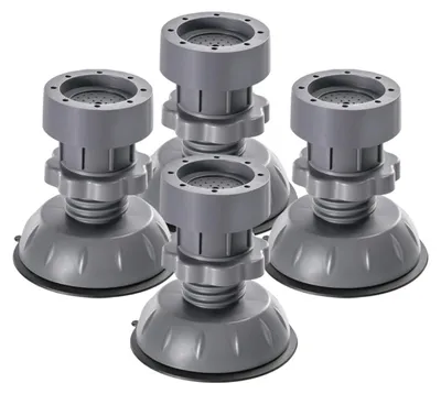 Immagine prodotto di INF Piedini regolabili per lavatrice 4 pz ABS antiscivolo 10cm x 10cm x 6.5cm