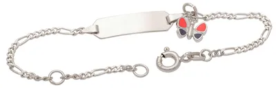 Produktbild von Miamar SAB26 Mädchen Armband Schmetterling Silber 14 cm
