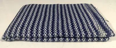 Produktbild von Handbedruckter Baumwollstoff mit Blumenmuster, pro Meter