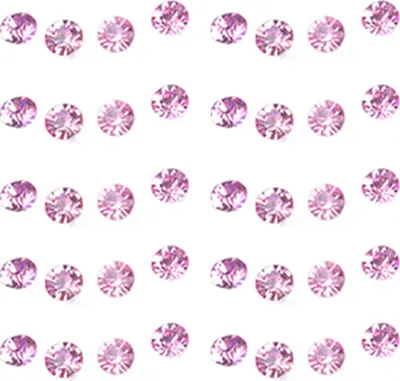 Produktbild von 20 Paar Ohrringe mit Strass-Intarsien, wunderschöner Schmuck, allergiefreie Ohrstecker für Party-Lila